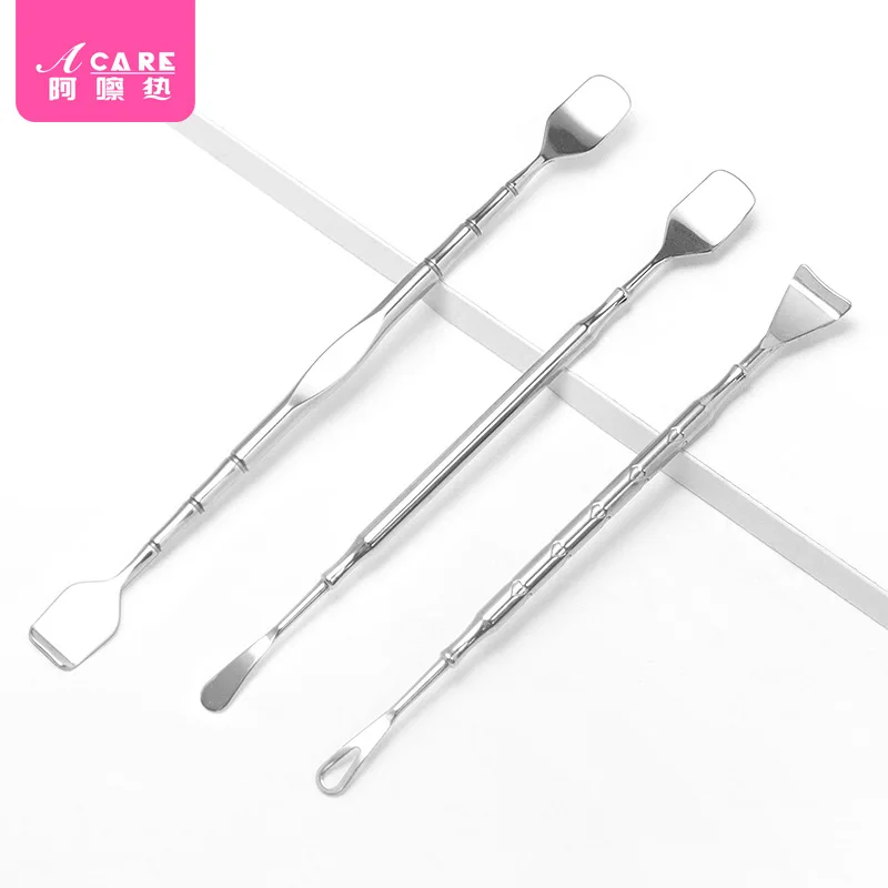 Pelle à points noirs A1-Portable pelle de nettoyage du visage grattoir à l'acné grattoir à nez outil manuel de compression d'acné