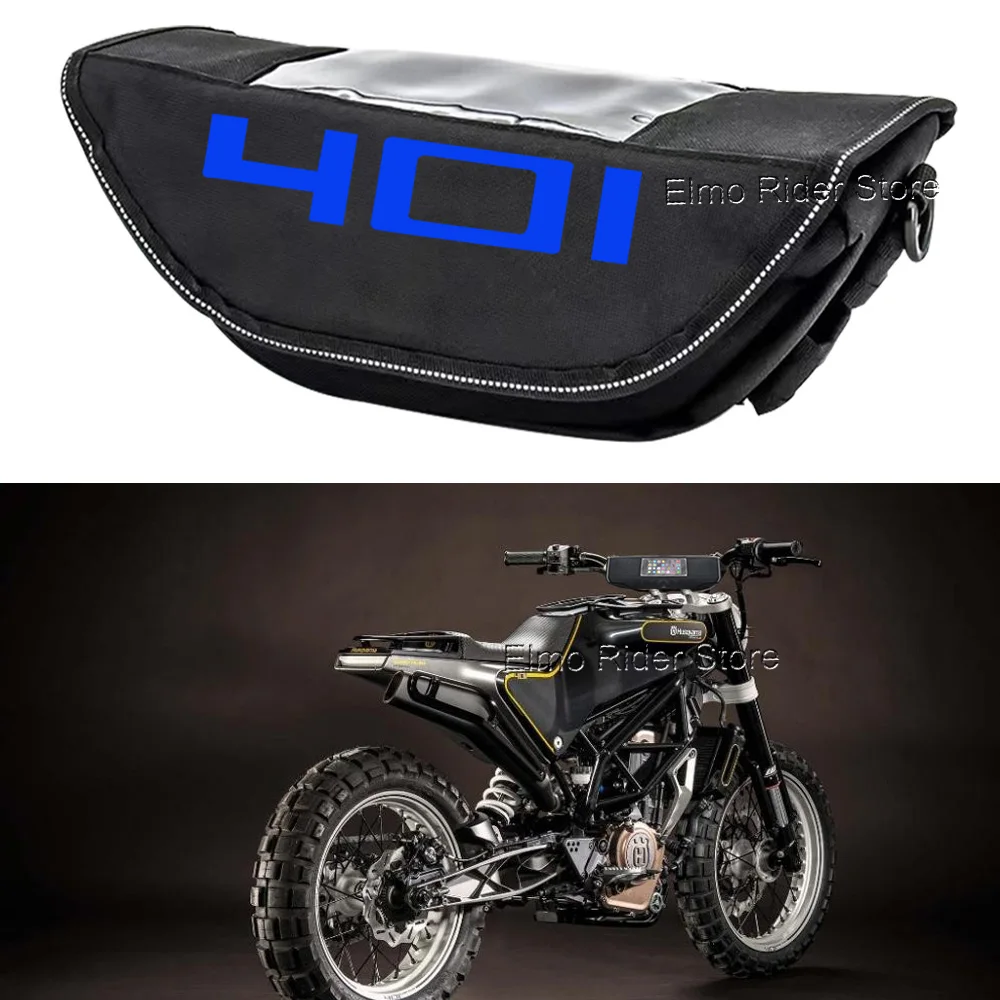 For Husqvarna Svartpilen401 Vitpilen401 2023 Motorcycle Waterproof And Dustproof Handlebar Storage Bag