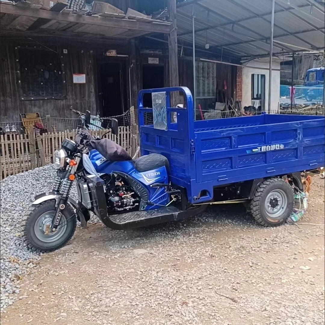 Auto Descarga Três Rodas Motocicleta, Triciclo a Gasolina, Carga, 200cc, 200cc