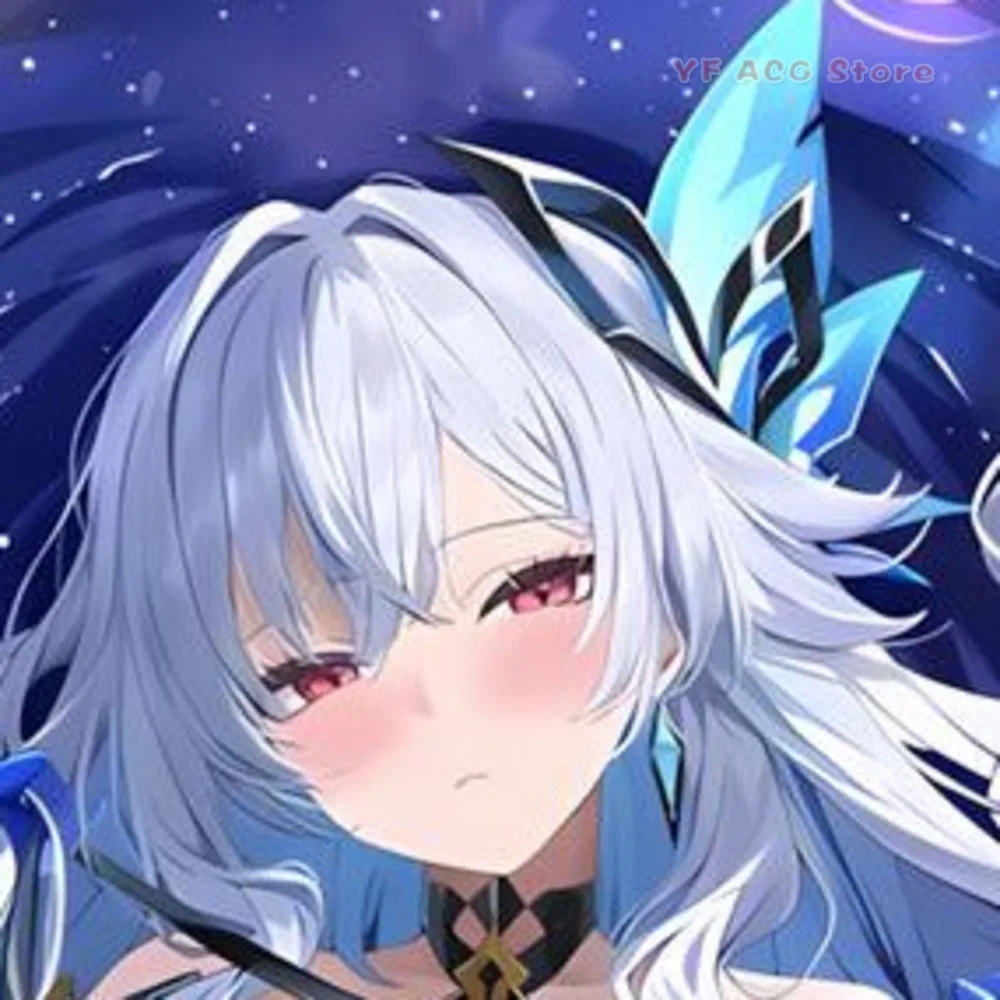 Funda de Almohada Dakimakura de Anime Genshin Impact Skirk con Estampado a Doble Cara, Regalo para Otakus