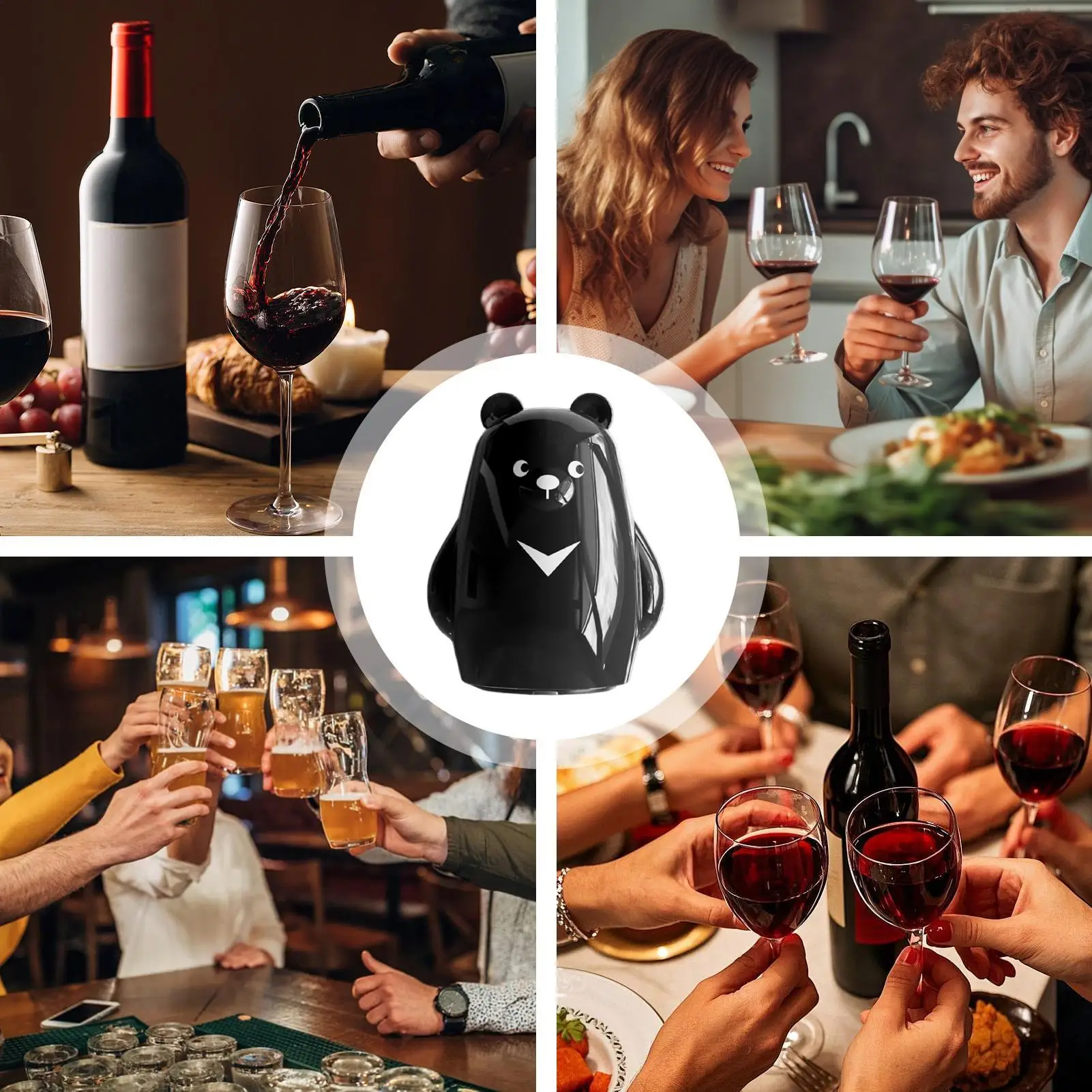 Press Bottle Opener Polar Bear Magnetic Bottle Opener Kitchen Accessories For Beverage Opening Outdoor Game Car Sport Boat view 3