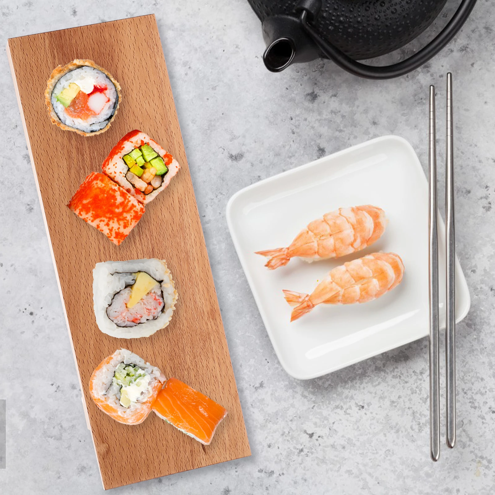 

Japanese Wooden Plate 30x10cm Tray Dish Sashimi Platter Serving Sushi Accessory Plates Storage Snacks Kitchen Bar