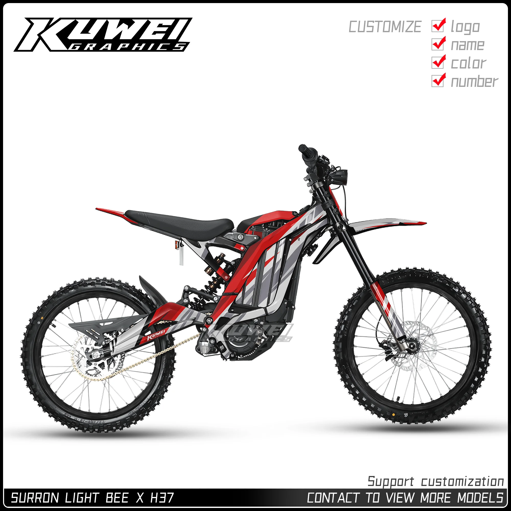 

Suitable for Surron Light Bee X Graphics Kit Decals Kit Sticker Personalized Customization