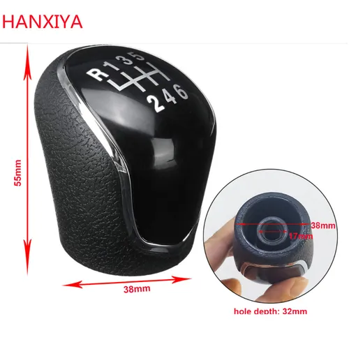 Imagen 2 del producto Perilla de palanca de cambios de 6 velocidades para coche, palanca de cambios Manual, cabezal de palo, balonmano para Hyundai IX35 Kia Ssangyong Actyon Korando