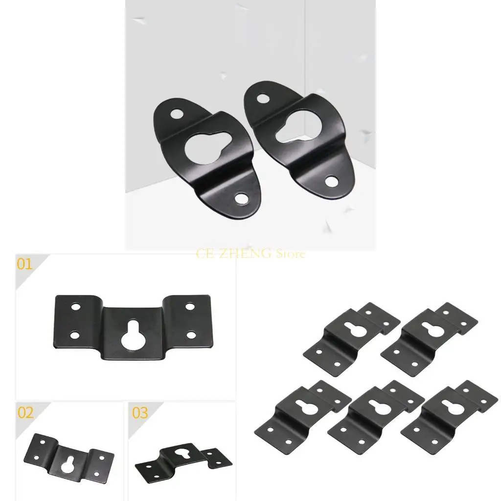 E56B 다기능 스피커 월 마운트 서라운드 사운드 브래킷 스피커 용 벽 마운트 아이언 후크 걸이 플레이트 설치