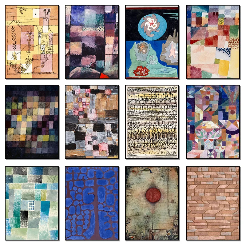 Póster de la colección de obras de arte abstractas de Paul Klee, pintura en lienzo al estilo de Hoffmann, imagen artística de pared para decoración del hogar y la habitación