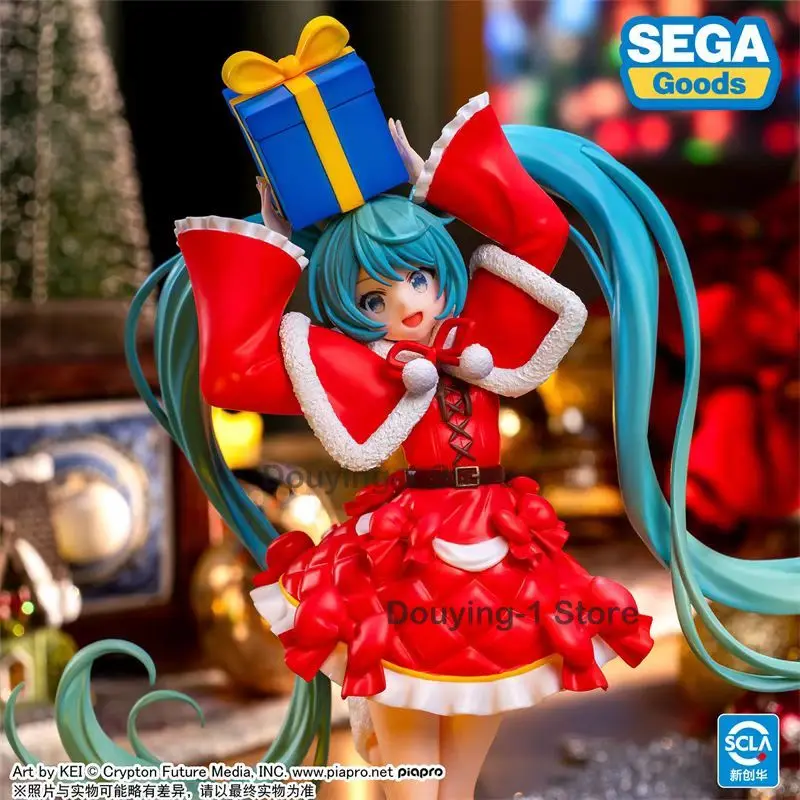 

В наличии SEGA Luminaste Miku Series, Рождество 2024, экшн-коллекция, фигурка, модель игрушки, новинка, подлинная