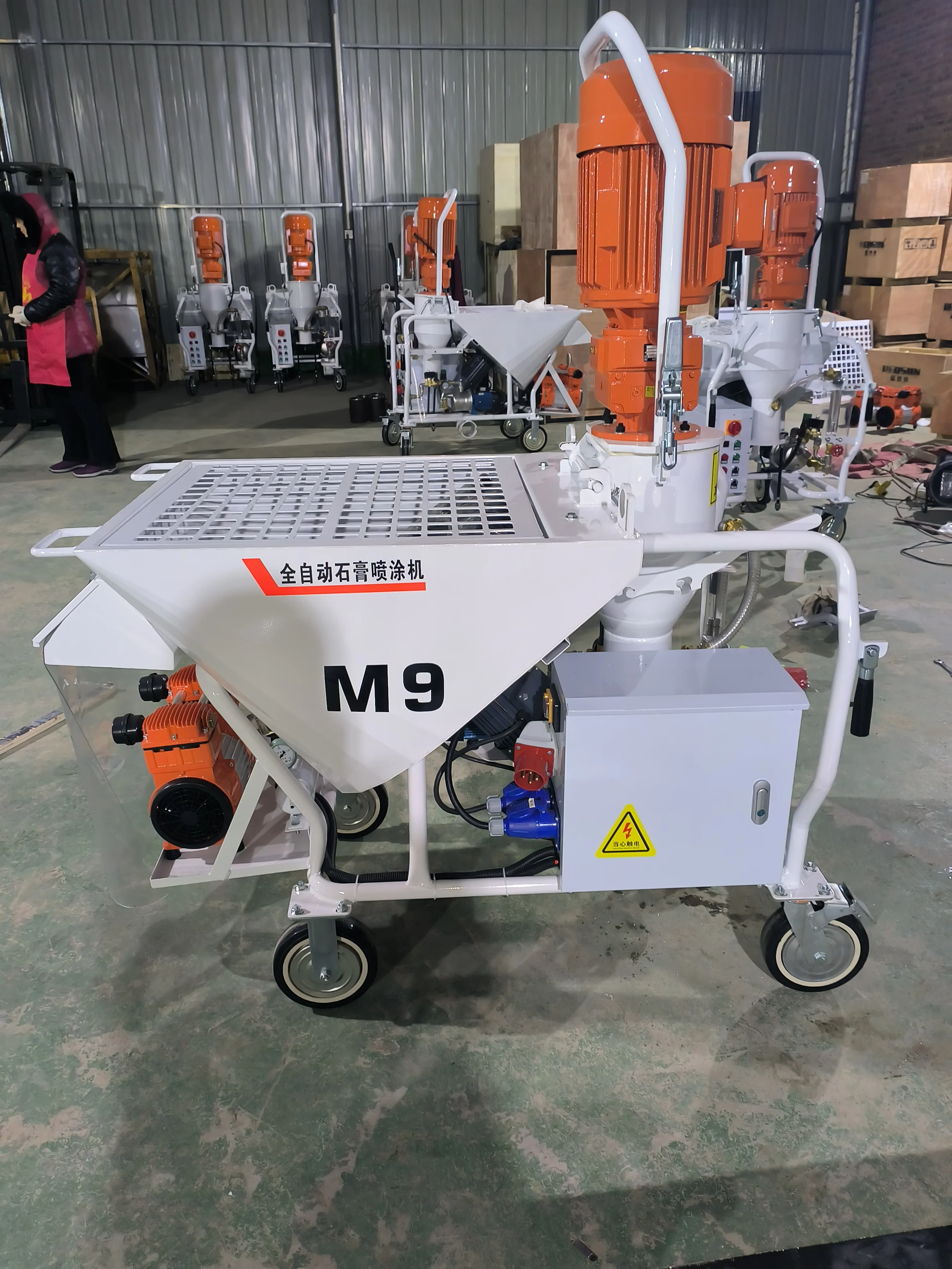 M9 Wall Putty Gypsum Spraying Machine, Mortar Cement Plastering Machine