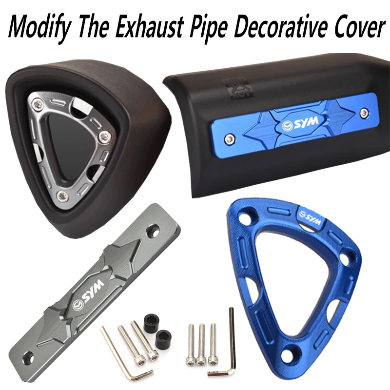 

For SYM Husky150 JETSL150/125 DRG158/150 Motorcycle Accessories Exhaust Pipe Cover Air Intake Cover Tail Cover Decoration