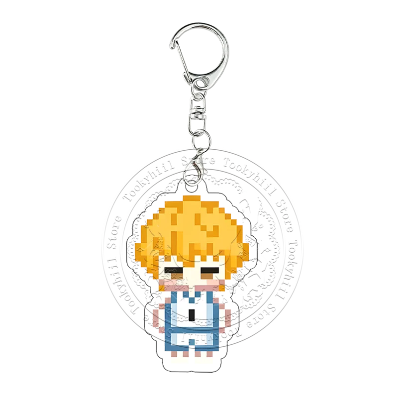 Kuroko's Basketball Pixel Art Acrylic Keychain Seijuro Akashi Tetsuya Kuroko Keyring Pendant Figure Key Ring Collection Gift view 4