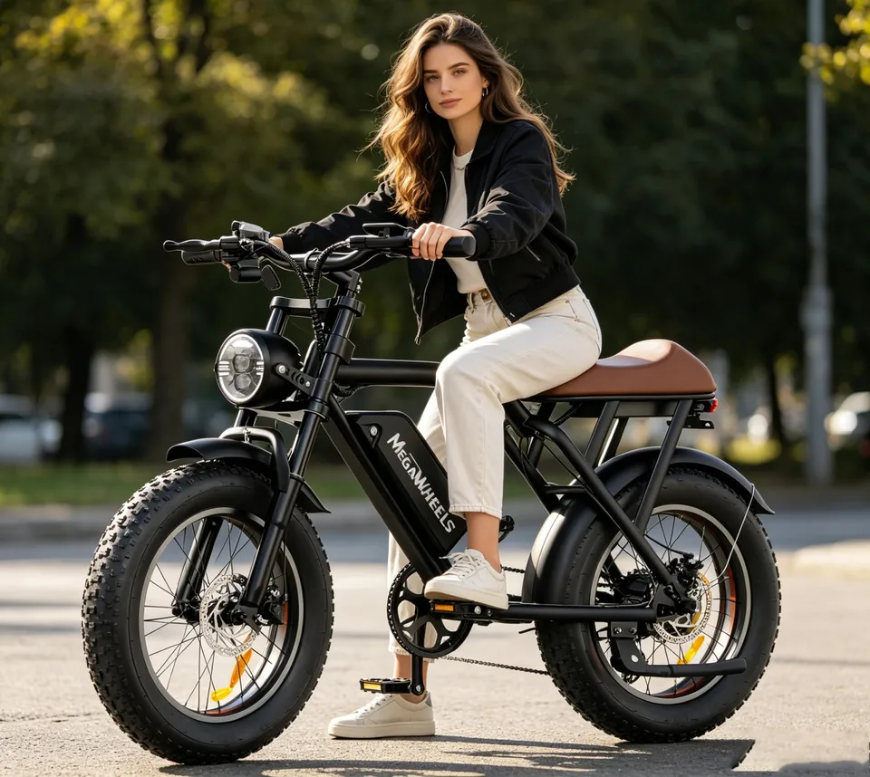 Electric Bike 20"Fat Tire Ebike for Adults All Terrain Off Road Removable Batter