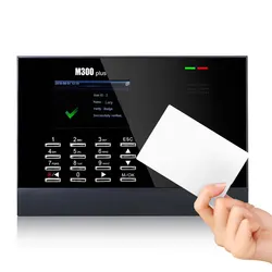 M300Plus ZK Time Attendance  Proximity RFID Time Attendance System Punch Card Linux System Biometric Time clock 30,000 Users