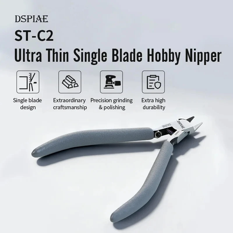 ST-C2 Ultra-Thin Single Blade Nipper - Precision Cutting Tool for Gundam & Military Model Sprue Removal