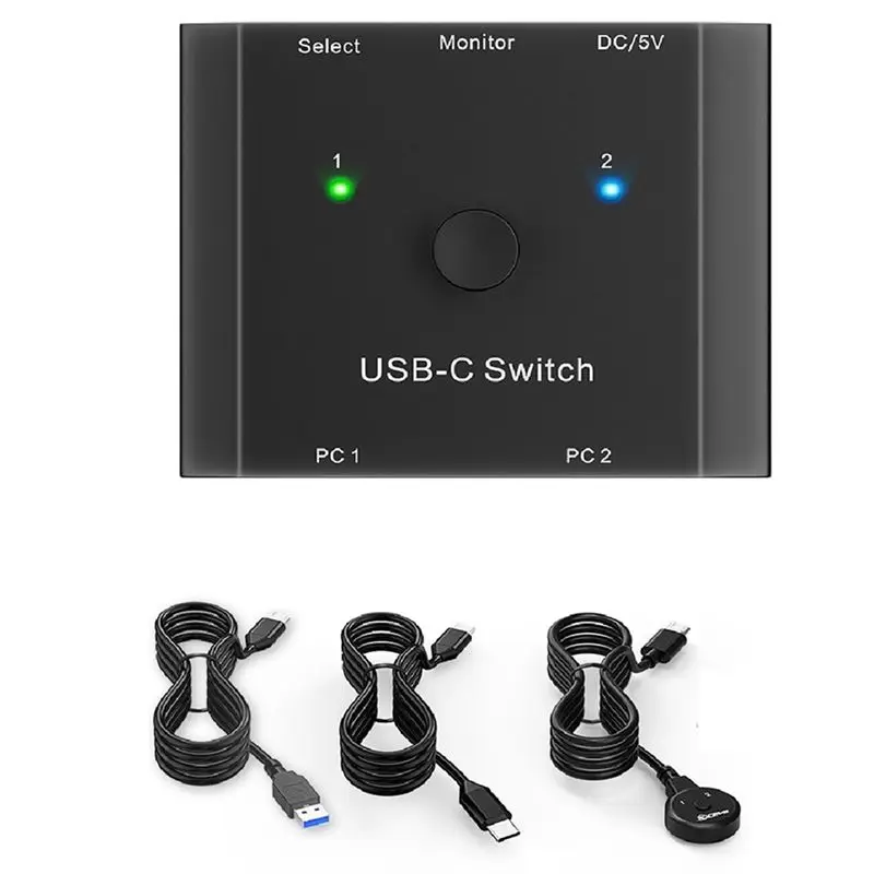 B16C-8K USB C KVM Switch 8K 60Hz KVM Switch 8K@30Hz 4K@120Hz PD 100W 10Gbps Data Transmission