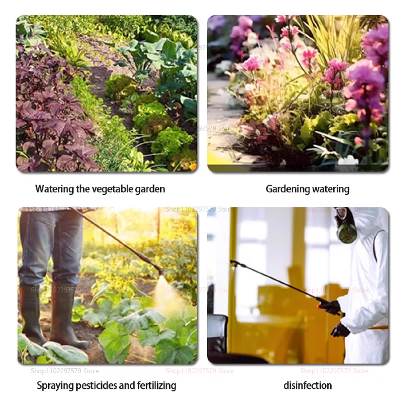 بخاخ حقيبة الظهر الزراعية الكهربائية، بخاخ المبيدات للتطهير بالضغط العالي لحديقة الزراعة باللون الأزرق والأخضر