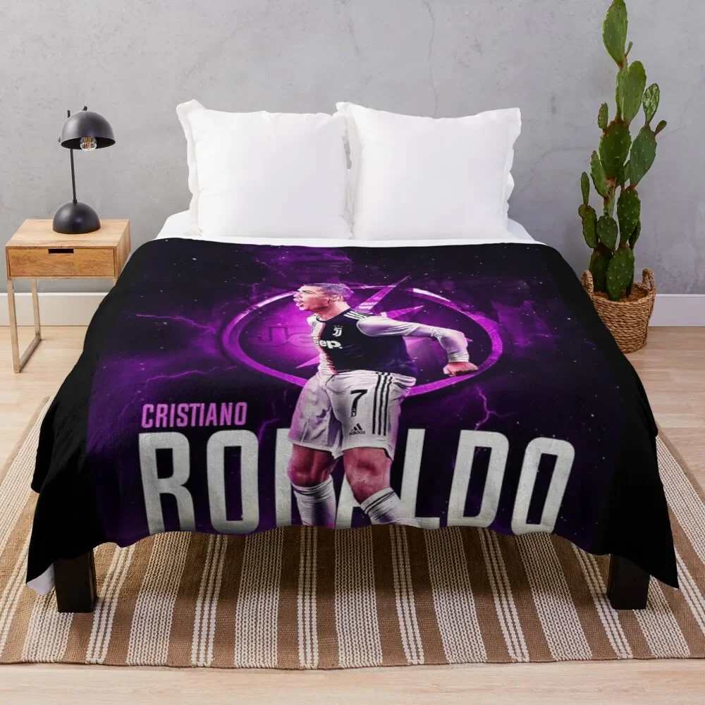 Wallpaper Cristiano Art Throw Blanket Weighted Blanket Throw And Blanket From Fluff