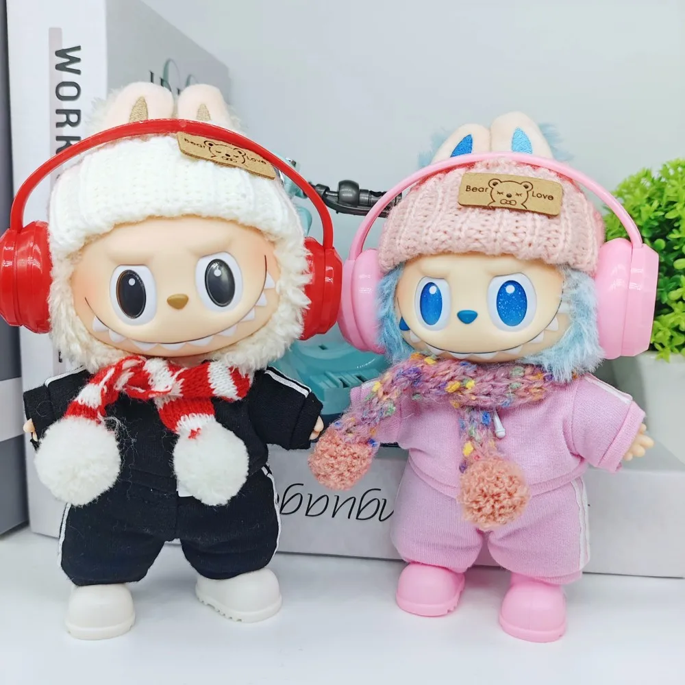 لمجموعة ملابس Labubu مقاس 17 سم، مجموعة ملابس صغيرة لطيفة مصنوعة يدويًا من labubu، هدية ماركة مصممة على الموضة المتقدمة #2