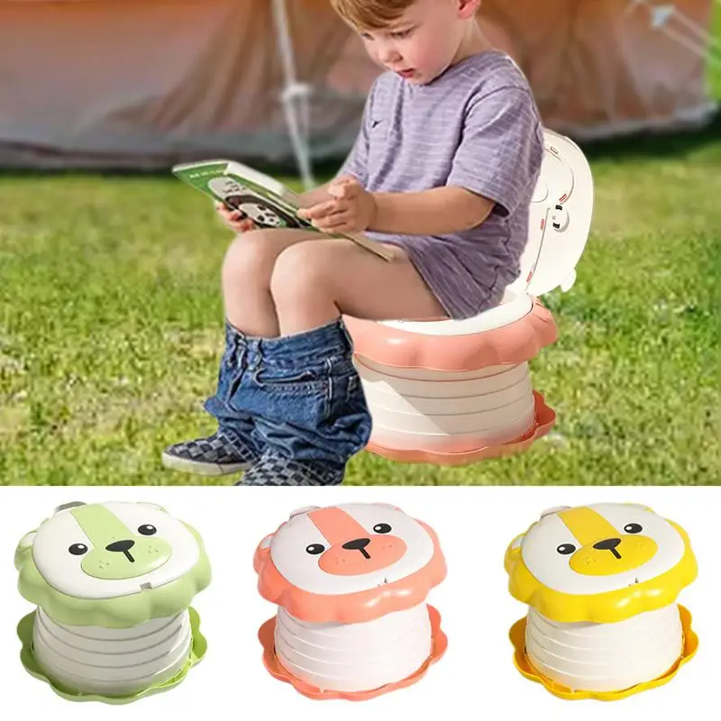 Pots de voyage pliables pour tout-petit, chaise de toilette d'entraînement pour enfants, accessoires portables astronomiques anti-alde