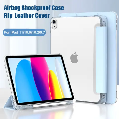 With Pencil Holder Case for iPad Pro 11 M5 iPad air 11th 11 10th Gen mini 7 Funda iPad 10.2 7th 8th 9th Cover Air5 4 10.9 3 10.5