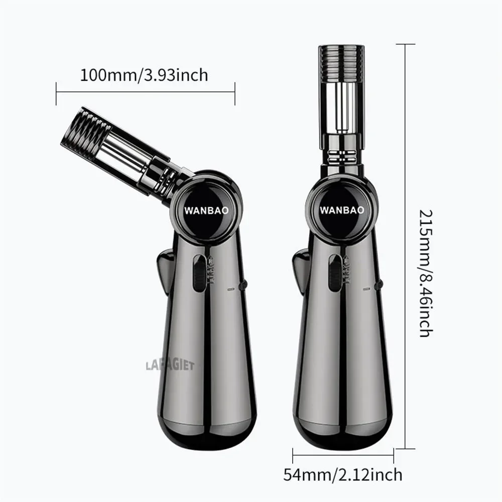 Powerful Outdoor Spray Gun Lighter High Capacity Torch Gas BBQ Kitchen Cooking Jet Turbo Cigar Jewelry Metal Welding Lighter