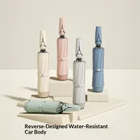 ZUODU Automatic Reverse Folding Umbrella - Heavy Rain Proof, Reinforced Thickened, Large Size for Men & Women, Car-Friendly, Dua