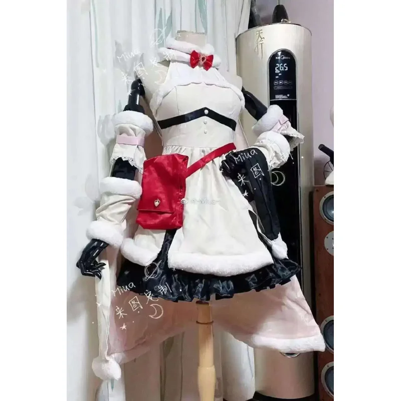 25COSHololive VTuber YouTuber Tsunomaki Watame أزياء تنكرية للنساء فستان لطيف مع عباءة أزياء كرنفال الهالوين مخصص م #6