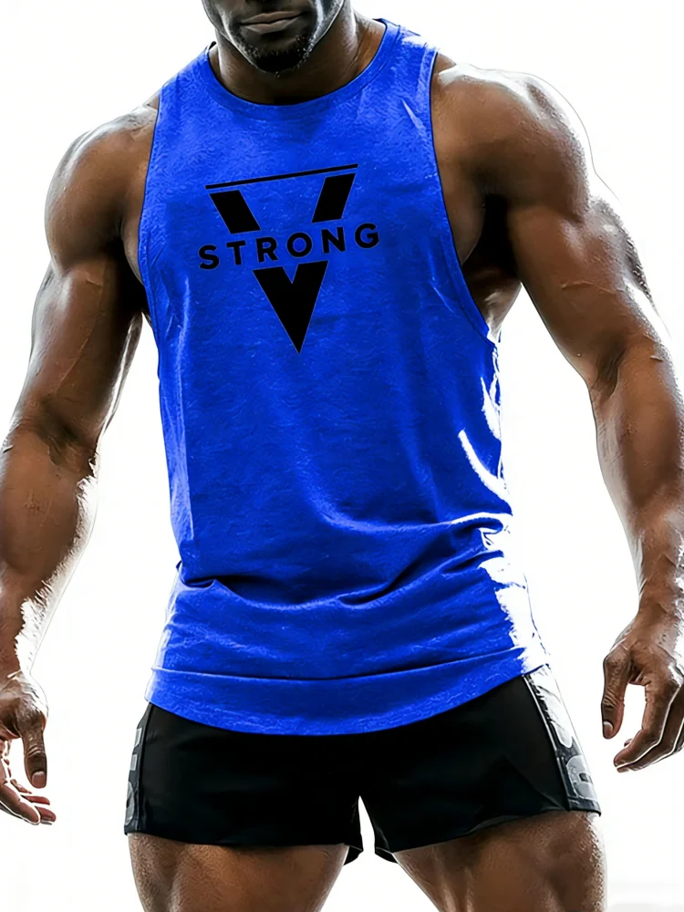 موضة الرجال سترة رياضية ثلاثية الأبعاد طباعة البوليستر أكمام تي شيرت تنفس سريعة الجافة رياضة اللياقة البدنية المحملة القمم رائجة البيع الرجال تانك القمم