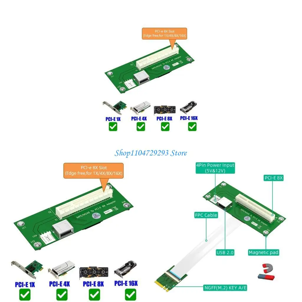 

Y2GD NGFF M.2 Ключ к PCIEXPRESS Адаптер USB2.0 Удлинительное кабель платы Вертикаль