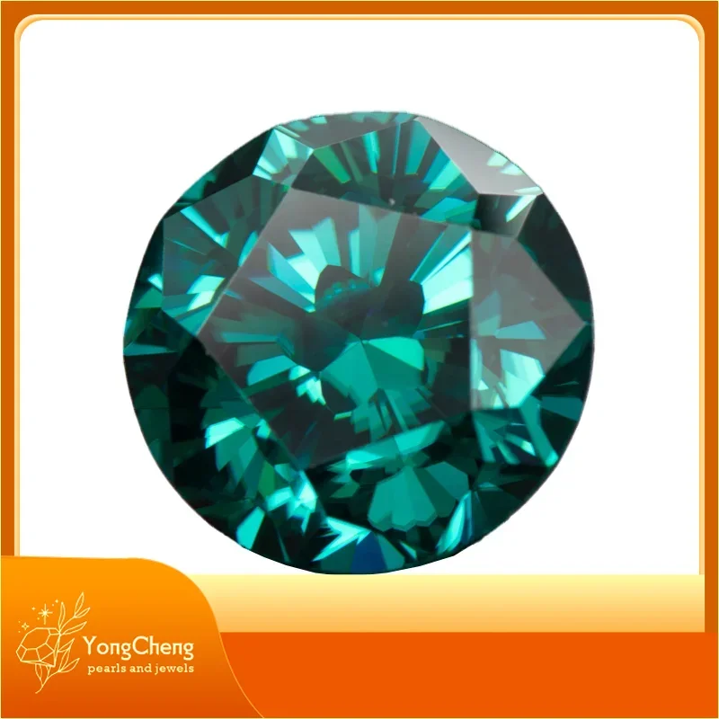 

Moissanite Stones Emerald Green Primary Round Shape Sakura Cutting Colours With GRA Certificate For Jewel Making Materials