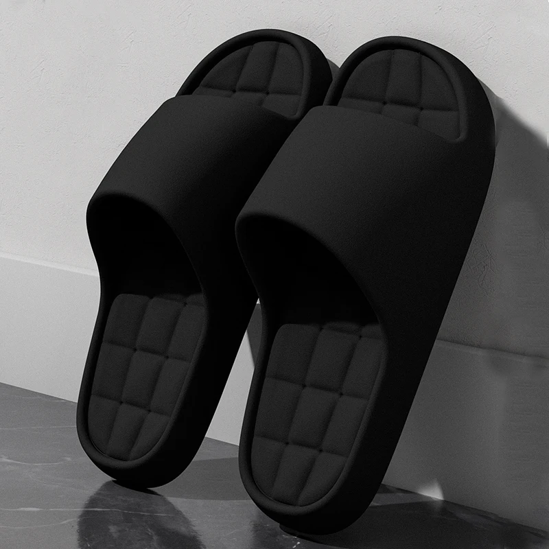 Man Fashion Slippers Solid Beach Sandals Summer Non Slip Lightweight Soft Unisex Slides Women Outdoor Indoor House Shoes