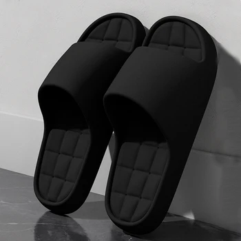 Man Fashion Slippers Solid Beach Sandals Summer Non Slip Lightweight Soft Unisex Slides…