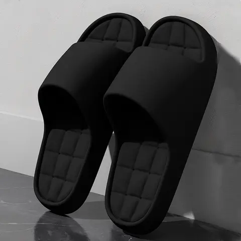 Man Fashion Slippers Solid Beach Sandals Summer Non Slip Lightweight Soft Unisex Slides Women Outdoor Indoor House Shoes