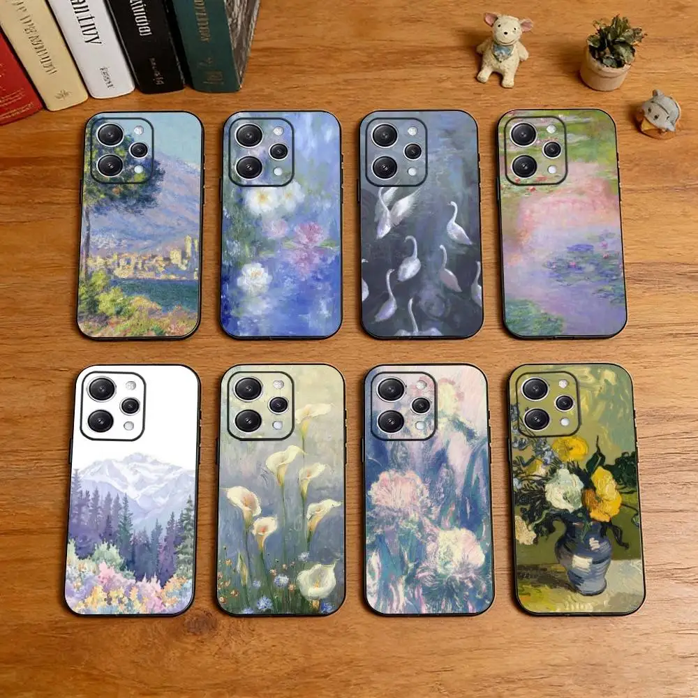 

Art Aesthetic Phone Case Silicone Soft For IPhone 17 16 15 14 13 12 11 X XR Plus Pro Max Plus