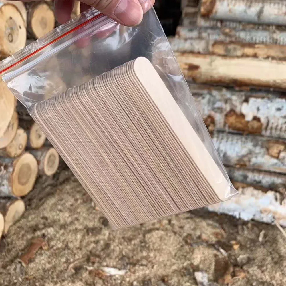 400 Pcs Wood Craft Sticks DIY Giant Ice Cream Colorful Reusable Smooth Classroom Projects Party Crafts Camp Activities