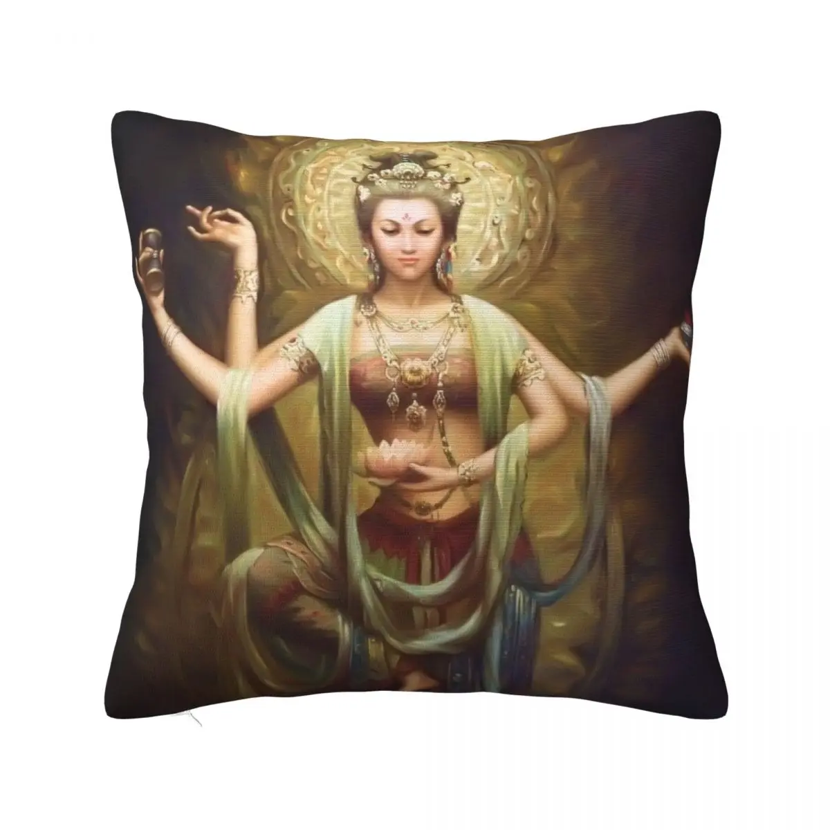 

Quan Yin, The Mother and Goddess of Compassion Throw Pillow luxury sofa pillows luxury home accessories