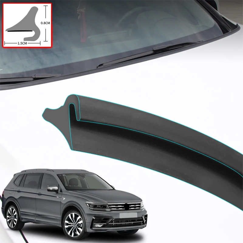 For Volkswagen Tiguan Allspace 2017-2022 Car Seal Strip Windshied Spoiler Filler Protect Edge Weatherstrip Sticker Accessories