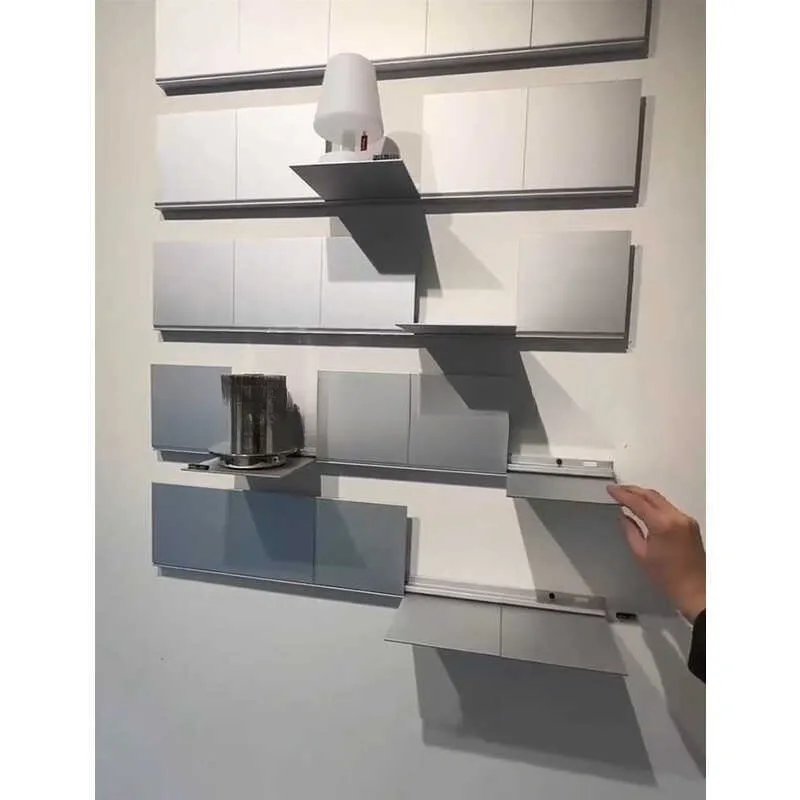 Stainless steel display rack Internet celebrity wall hanging Wall decoration display rack Household multi-functional folding she