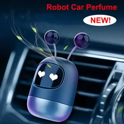 Car Fragrance Cute Robot Ornaments Air Conditioner Vent Solid Aromatherapy Set Automotive Interior Trim Parts Auto Perfume
