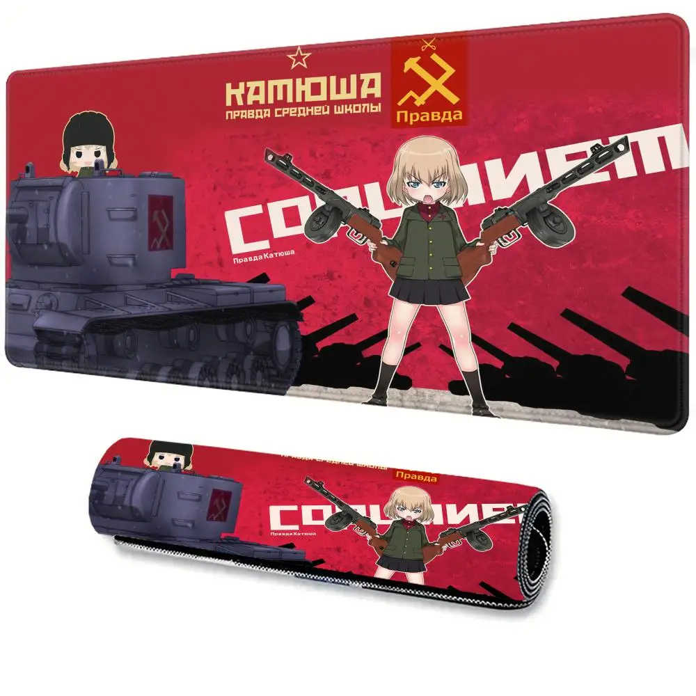 Classic Anime Girls und Panzer Mouse Pad Computer Laptop Gaming Office Wrist Guard Non Slip Keyboard Pad