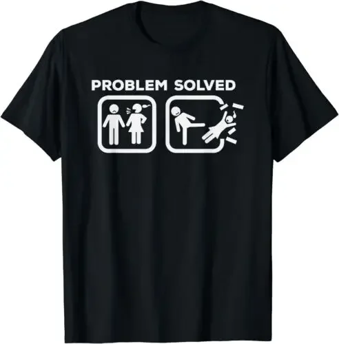 

Problem Divorced Solved Funny Divorce Quote Wife Husband T-Shirt