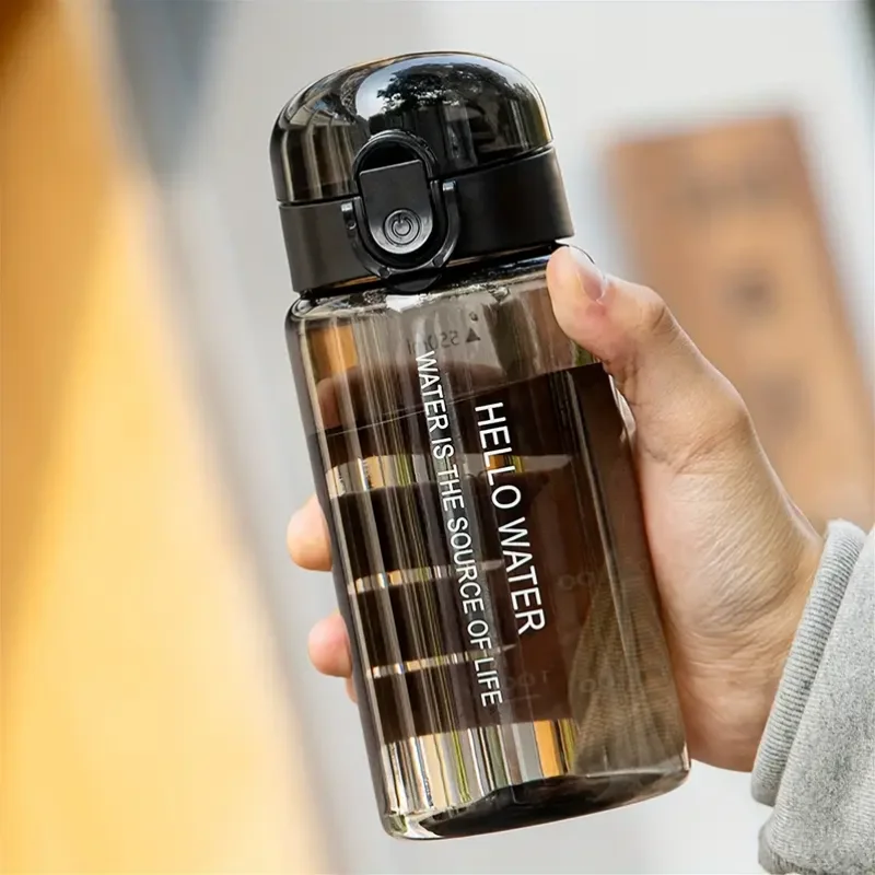 550ML Space Themed Water Bottle With Anti-Slip Lid & Handle Durable Plastic, Leak-Proof Design for Outdoor Sports, Camping Sport