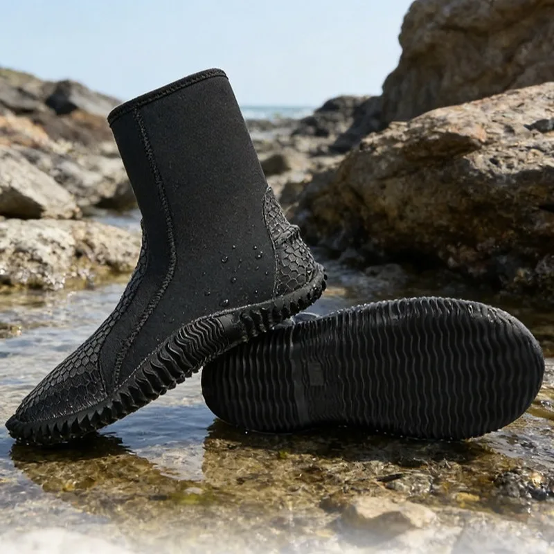 

Looook Store Neoprene High Cut Water Shoes Waterproof Long Boots for Beach Fishing Snorkeling Wading Tide Pool Outdoor Gear