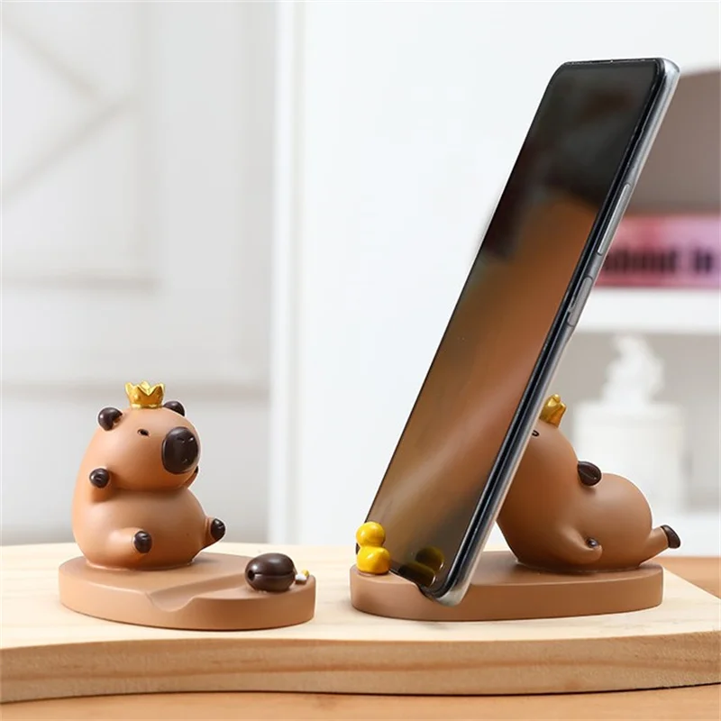 Капибара держатель для мобильного телефона настольный орнамент домашнее милое мультяшное украшение