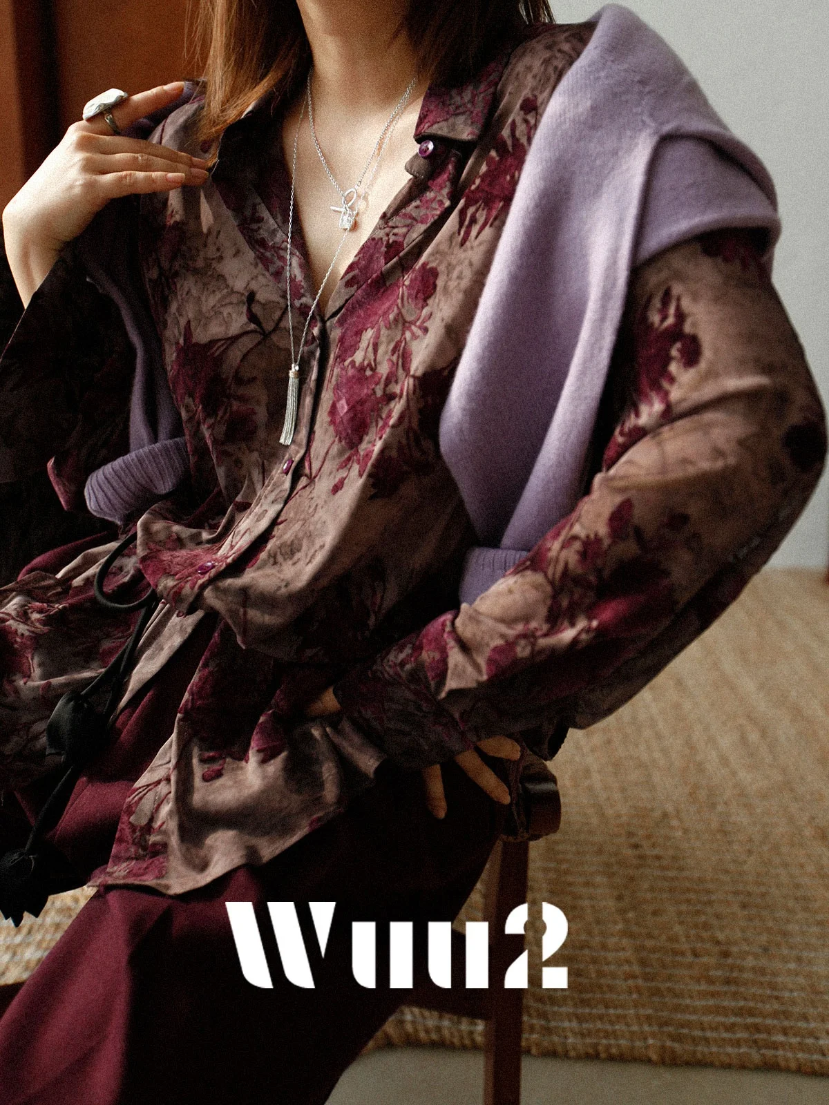 

Wuu2 Namur Ultra Soft Me Velvet Flower Long Sve Women's irt Unique Beautiful Artistic Vintage Sle Loose Fit Velvet F...