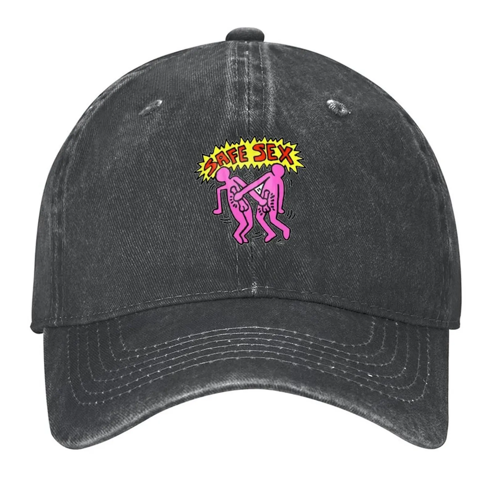 safe sex please! Baseball Cap hard hat designer cap Vintage Sunhat Women Caps Men's
