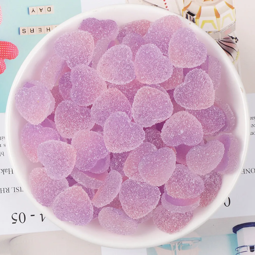 48Pcs Phone Shell Accessories Simulation Jelly Candy Resin Charms for DIY Craft Decorations Mixed Color Stress Relief Trinkets view 3