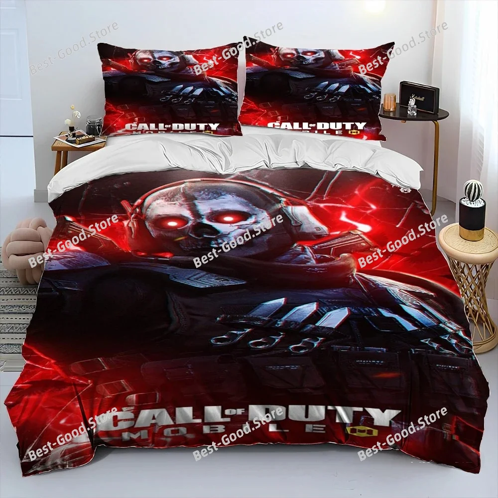 3D Printing Game Call Of Duty Comforter Bedding Set,Duvet Cover Bed Set Quilt Cover Pillowcase,king Queen Size Bedding Set Kids