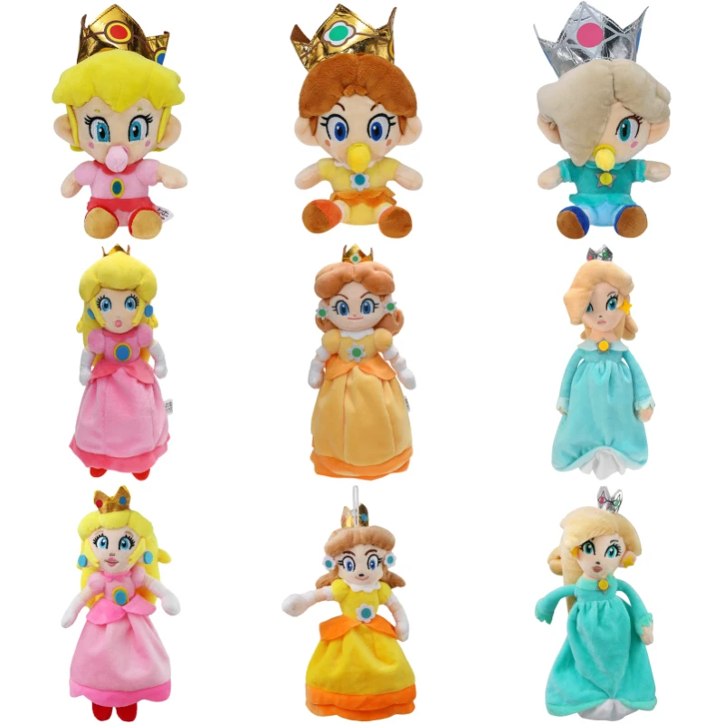 

Kawaii Mario Bros Princess Peach Daisy Rosalina Soft Plush Toys Cute Goomba Koopa Troopa Stuffed Peluche Dolls