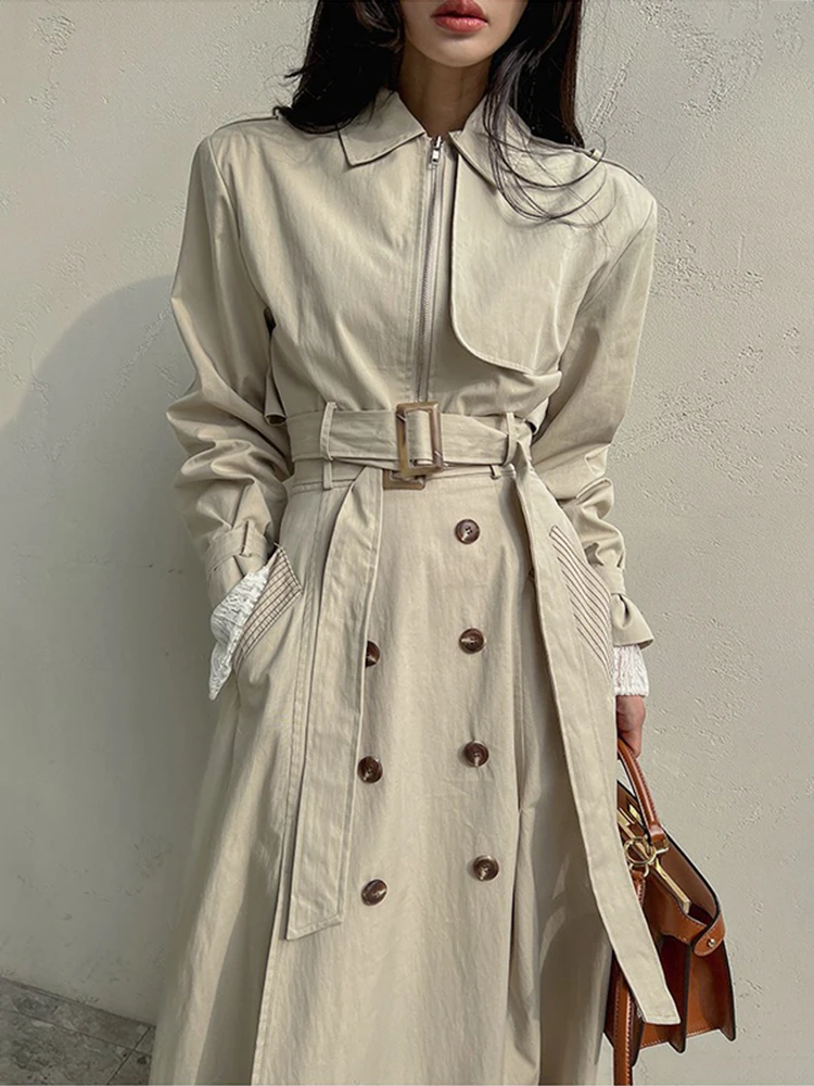 Chic British Style Short Coat with Stand Collar And Waist Cinching A-Line  Skirt Set for Women Autumn Fashion Outfit
