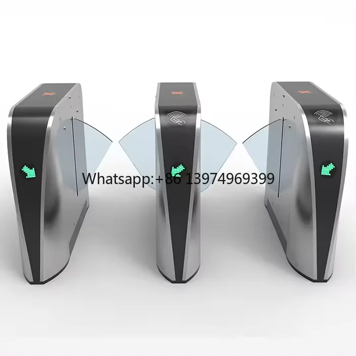 Pedestrian Access Control Flap Barrier Face Recognition Terminal Custom Access Control System Qr Code Reader Turnstile